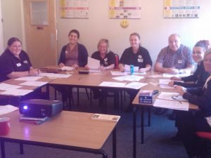 Employees attending 'Dignity in Care' training.